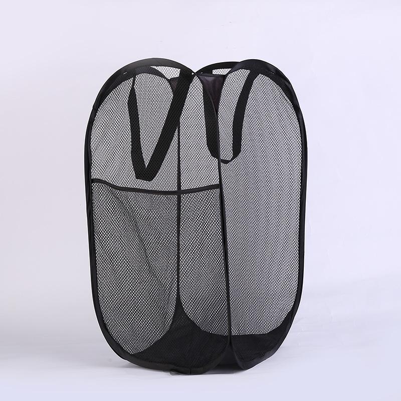 Collapsible Large-Capacity Laundry Basket with Mesh Design for Dirty Clothes