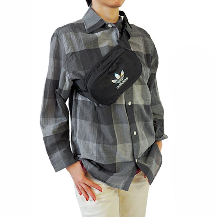 Adidas Originals Polyester Oxford Fanny Pack Regular Unisex Black GD4609