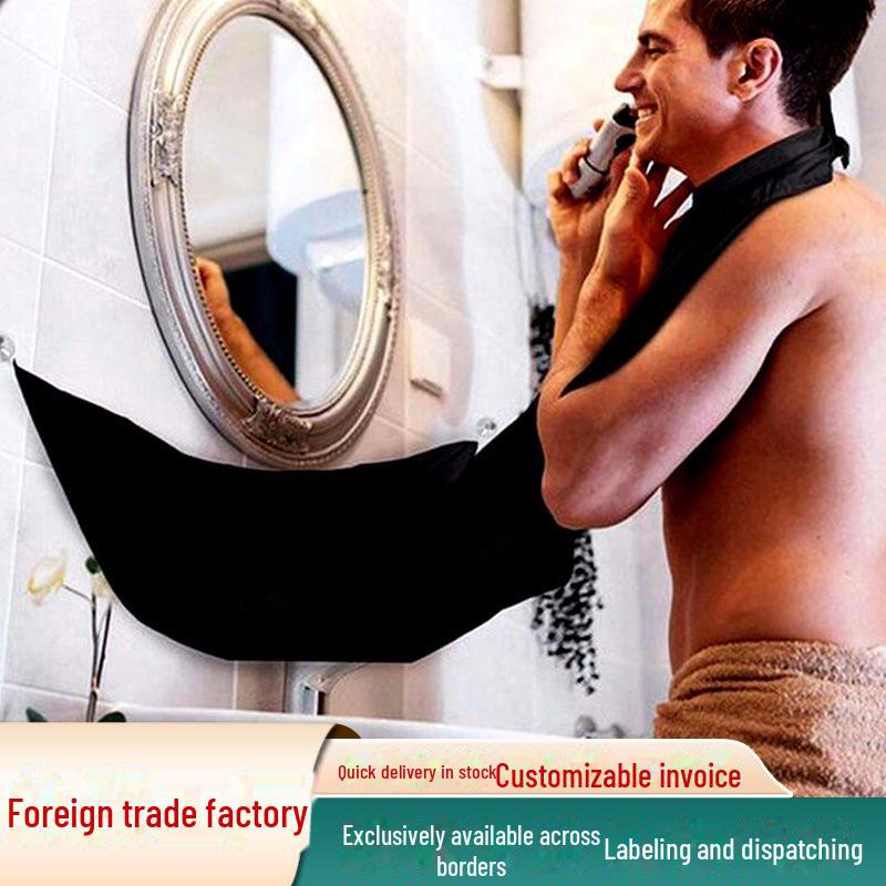 

Men s Beard Apron with Cloth Bag - Styling Set for Shaving and Barbering