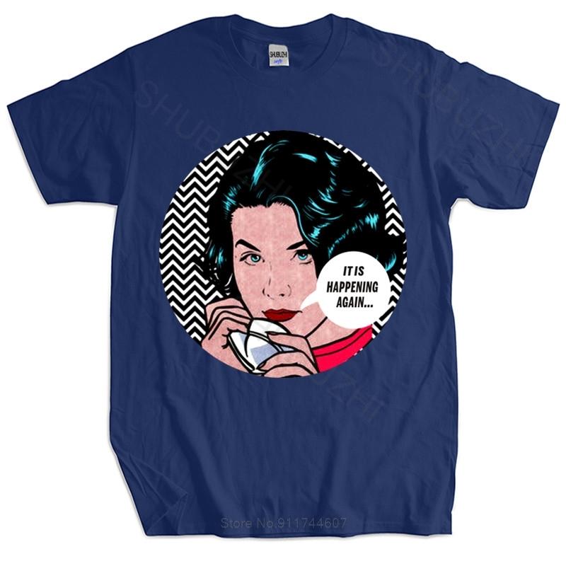 

Твин Пикс Одри - Это происходит снова... Стильная футболка мужская хлопковая модная футболка мужская летняя футболка дропшиппинг 4XL