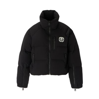 Mode Vielseitig Bequem Reißverschluss Daunenjacke Damen Oberbekleidung Schwarz 2182B263-001