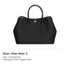 HERMES Garden Party Negonda Calfskin Handbag 30 Women's 89 Noir Black H051568CK89
