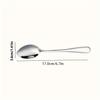 Set of 4 Stainless Steel Spoons - 6.7" Mirror-Polished, Dishwasher Safe for Coffee, Ice Cream.