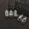 Gold-Stamped Christmas Elk Nail Art Stickers Christmas Series Snowflake Wreath Decorative Stickers