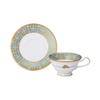Noritake Cup & Saucer (Pair Set) (For Coffee and Tea) 220cc, Mica Karacho Design, Two Pieces, Square Joint, Bone China, P59587/4933