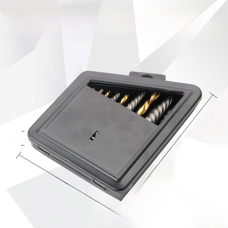 10-Piece Screw Extractor Set with Iron Box for Bolt Removal