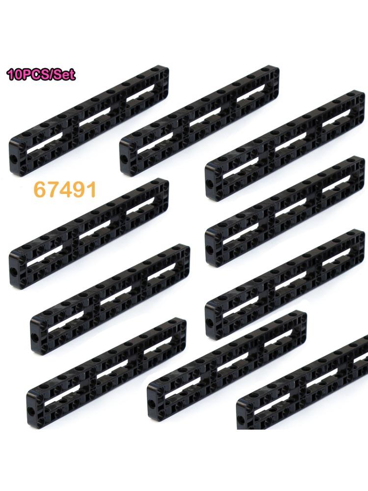 

10PCS 67491 Technology Building Blocks Parts 3x19 Thick Perforated Hole Arm Frame Center Beam MOC Bricks DIY Toys Accessories