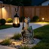 -Powered Resin Statue with for Outdoor Garden Decoration