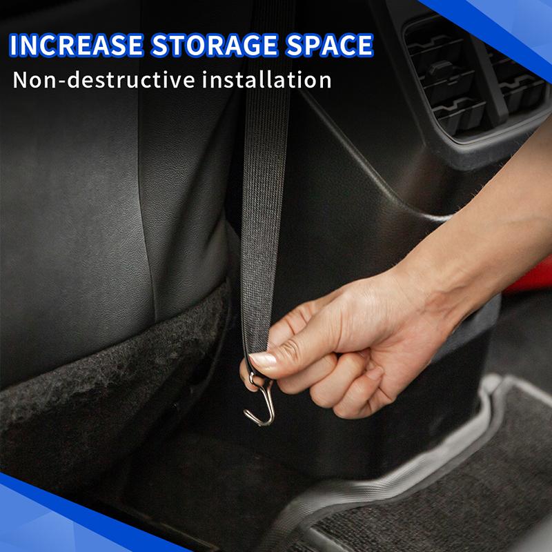 Car Handbag Holder Between Seat Hanging Tissue Box For BYD Shark 6 Map Organizer Multifunctional Leather Seat Middle Storage Bag