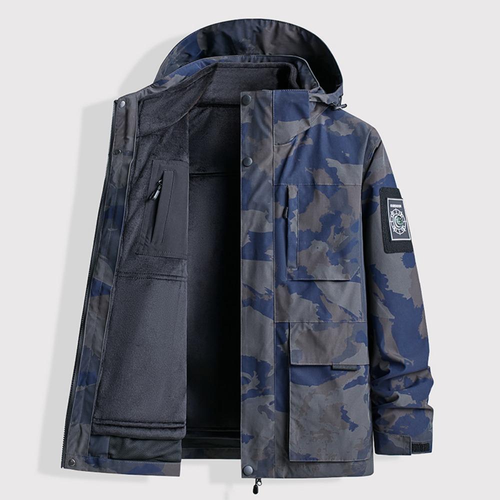 

2025 New Winter Self Defense Anti Stab Anti Hack Men Safety Jacket Hooded Full Body Protection Cutting Outdoor Tactical Clothing 6XL камуфляжний