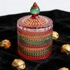 Modern Yurt Styles Glass Container Transparent Sealed for Candy Nut Jewelry Storage Decorative Household Item