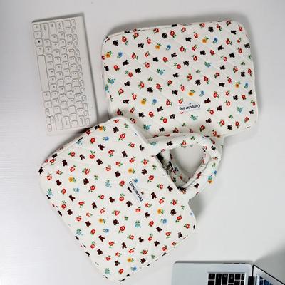 Flower Pattern Cute Shockproof Laptop Handbag13.3/15/15.6/16 Inch For Mac Air13.6 Pro14 Samsung Dell Lenovo HP Laptop Pouch