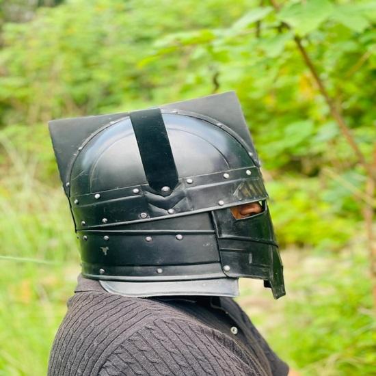 Medieval Moria Dwarves Blued Helmet  LOTR Warrior Knight Helmet  Cosplay Armor Knight Helmet Best Gift For Chrtismas