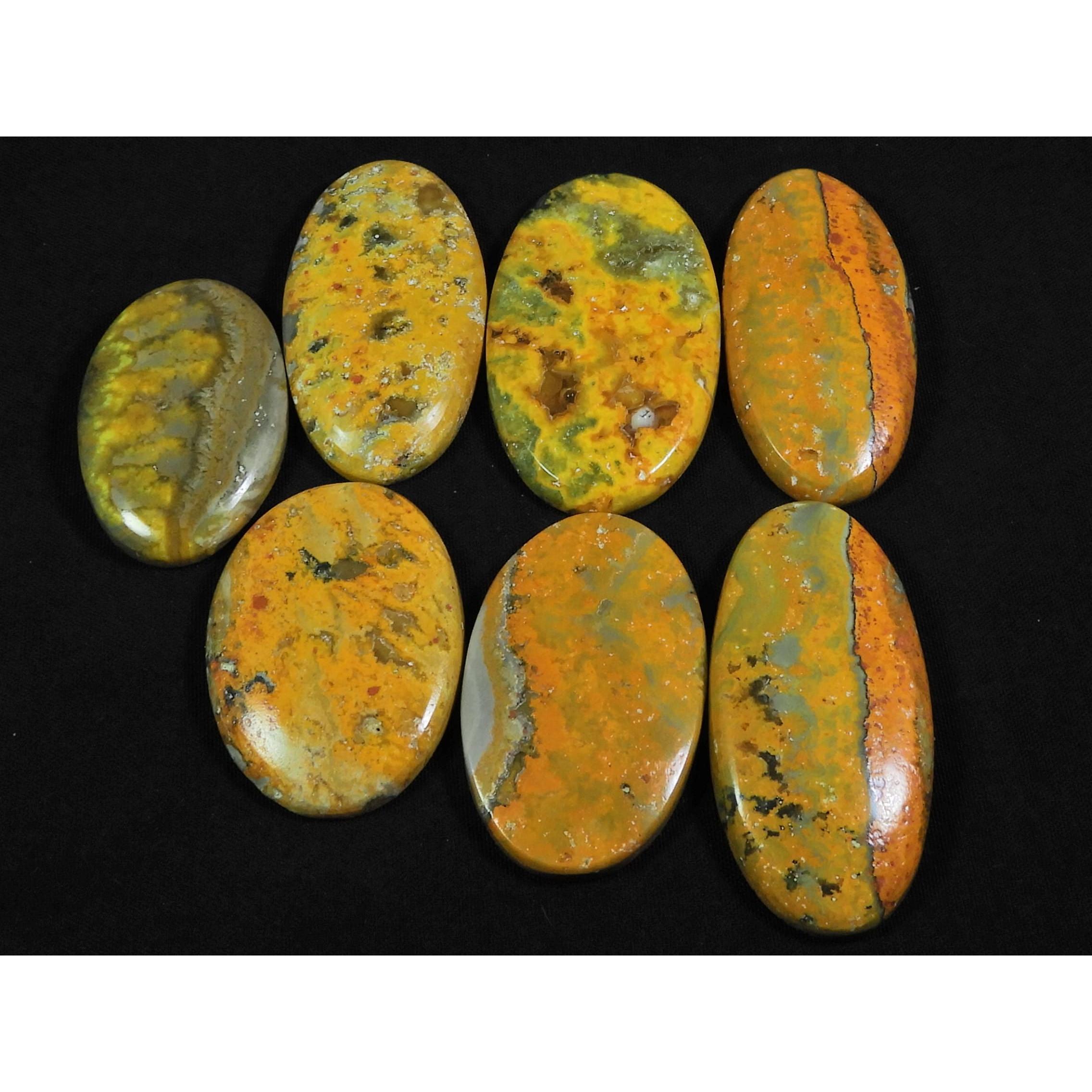 

31-40 мм Натуральный шмель яшма овальный кабошон свободный драгоценный камень 07 шт. в лоте C-99