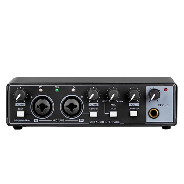 Professionelle 192KHz Soundkarte und OTG-Mischpult für Aufnahme und Musikproduktion