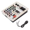 4 Channel Mixer Multifunction 48V Power Stereo Recording 4 Channel Mixing Console 100‑240VUS Plug