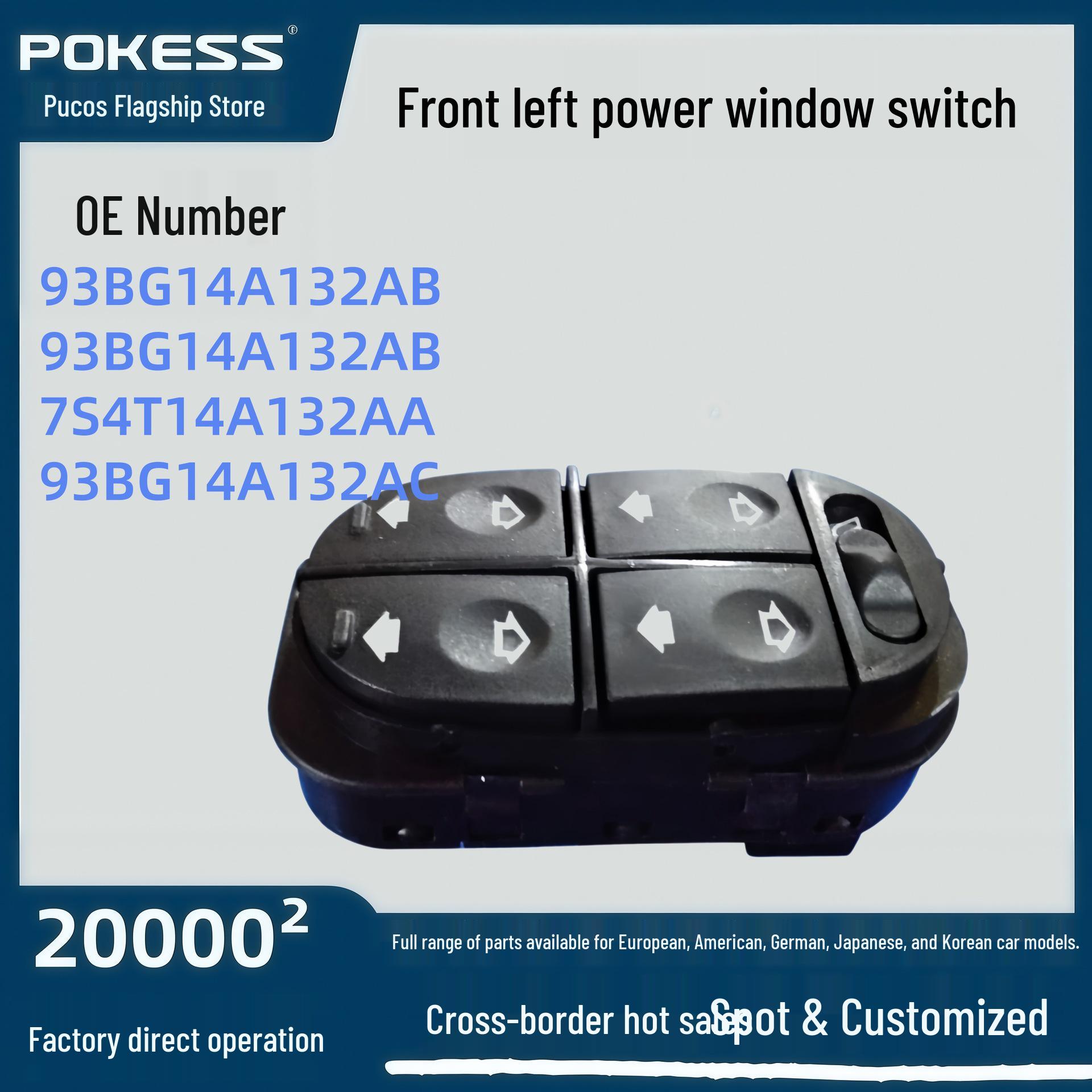 93bg14a132ab Electric Window Switch for Ford Fiesta - Front Left Pokess/Pukes