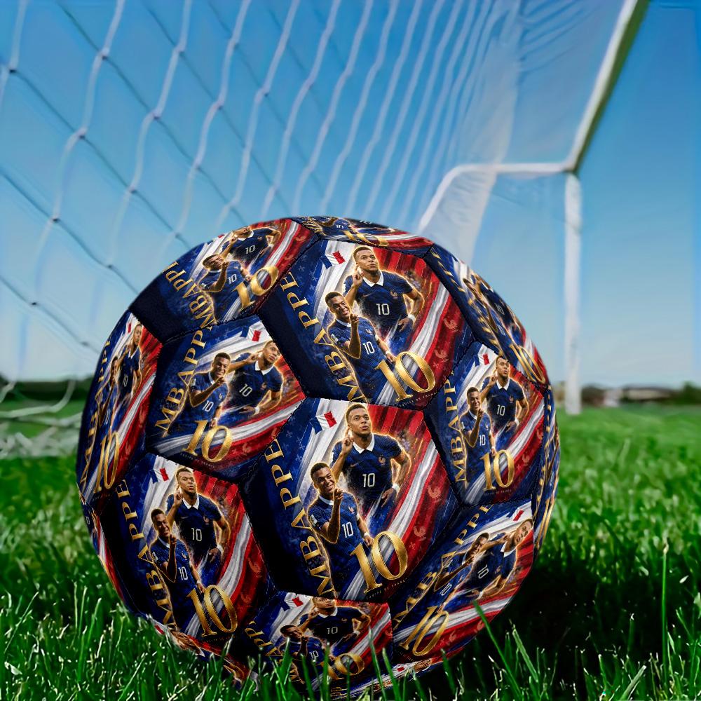 Mbappé Soccer Ball Size 5 Football Machine Sewn Indoor Outdoor Training and Matches Surprise Collection Gift Perfect Birthday Christmas Gift Idea