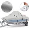 190T Yacht Outdoor Protection Waterproof Boat Cover Oxford Fabric Anti-smashing Tear Proof Silver Reflective Boat Cover 11-22FT