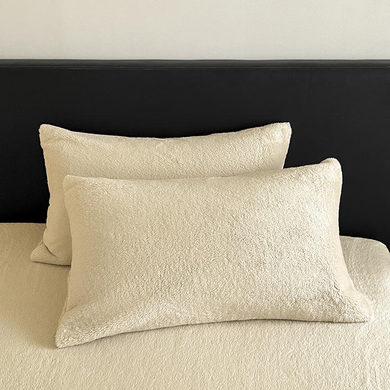 Coral Fleece Bed Cover Fitted Bed Sheets Soft Elastic Adjustable Bedspread Mattress Cover Protector Winter Keep Warm 1Pc