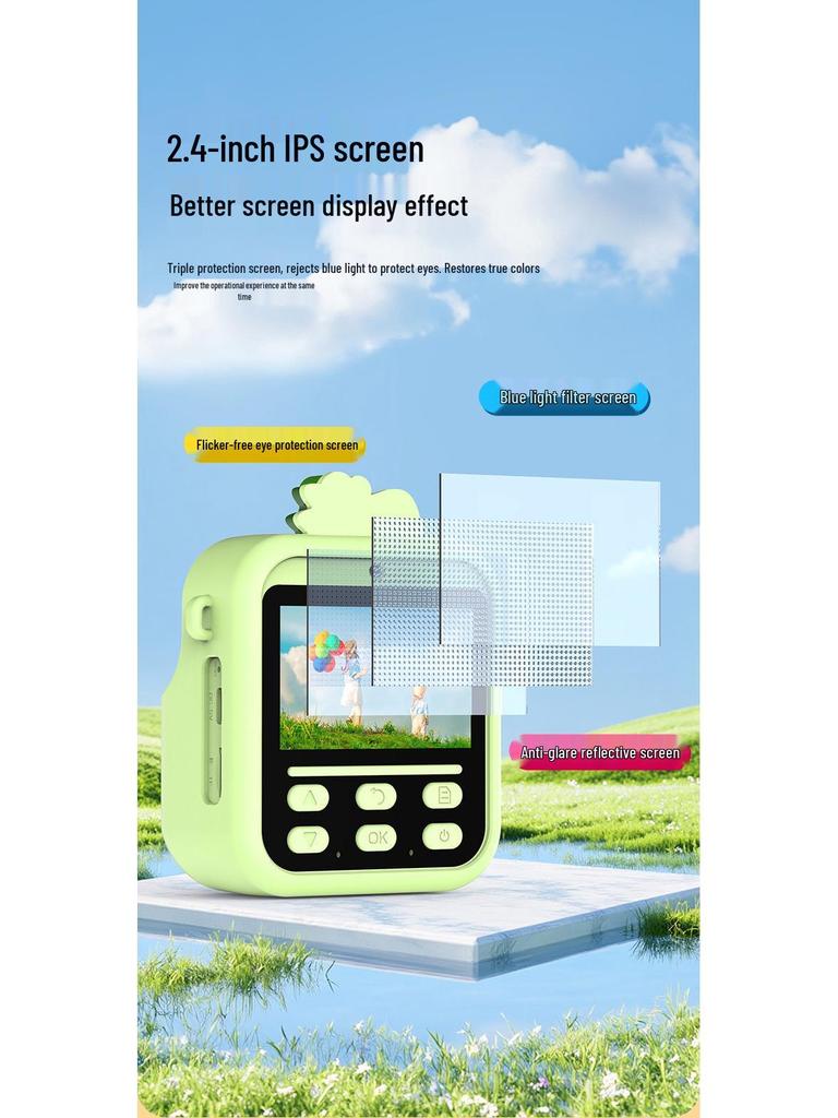 S1 Instant Print Dual Camera for Kids - High-Def Thermal Printing Party Toy