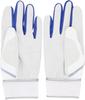 adidas Baseball Batting Size Size LBG504 Gloves, 41, Medium, White/Blue (1123), M,
