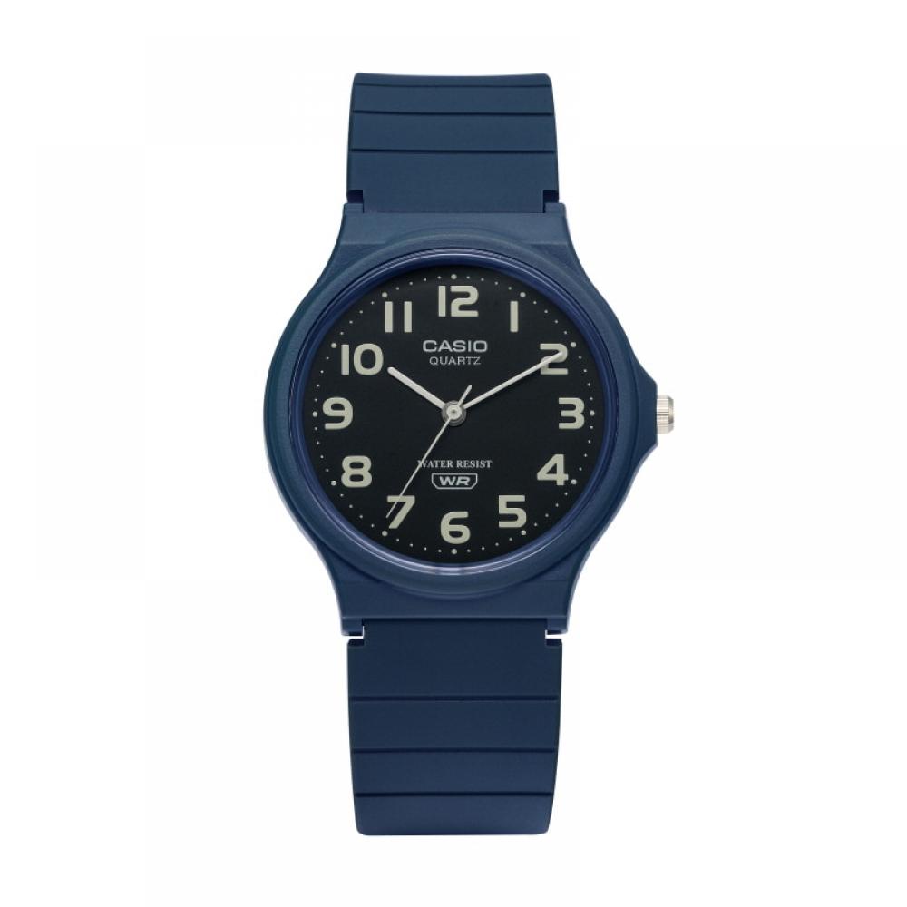 Casio Mq 24uc 2bdf Mq 24uc 2b Analog Sat Student Uretan Klokke