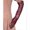Elegant Mitten Gloves for Women Leather Silky Lining 50cm NS2