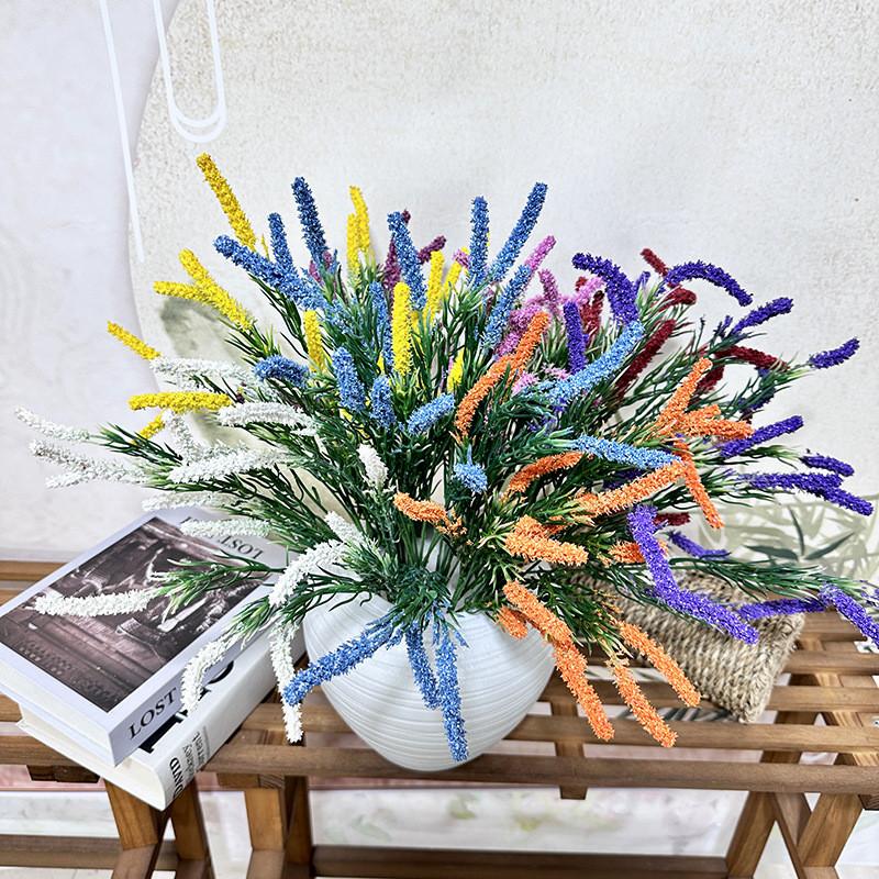 Bouquet Lavender Simulated Artificial Plastic Artificial Flower For Indoor Decor
