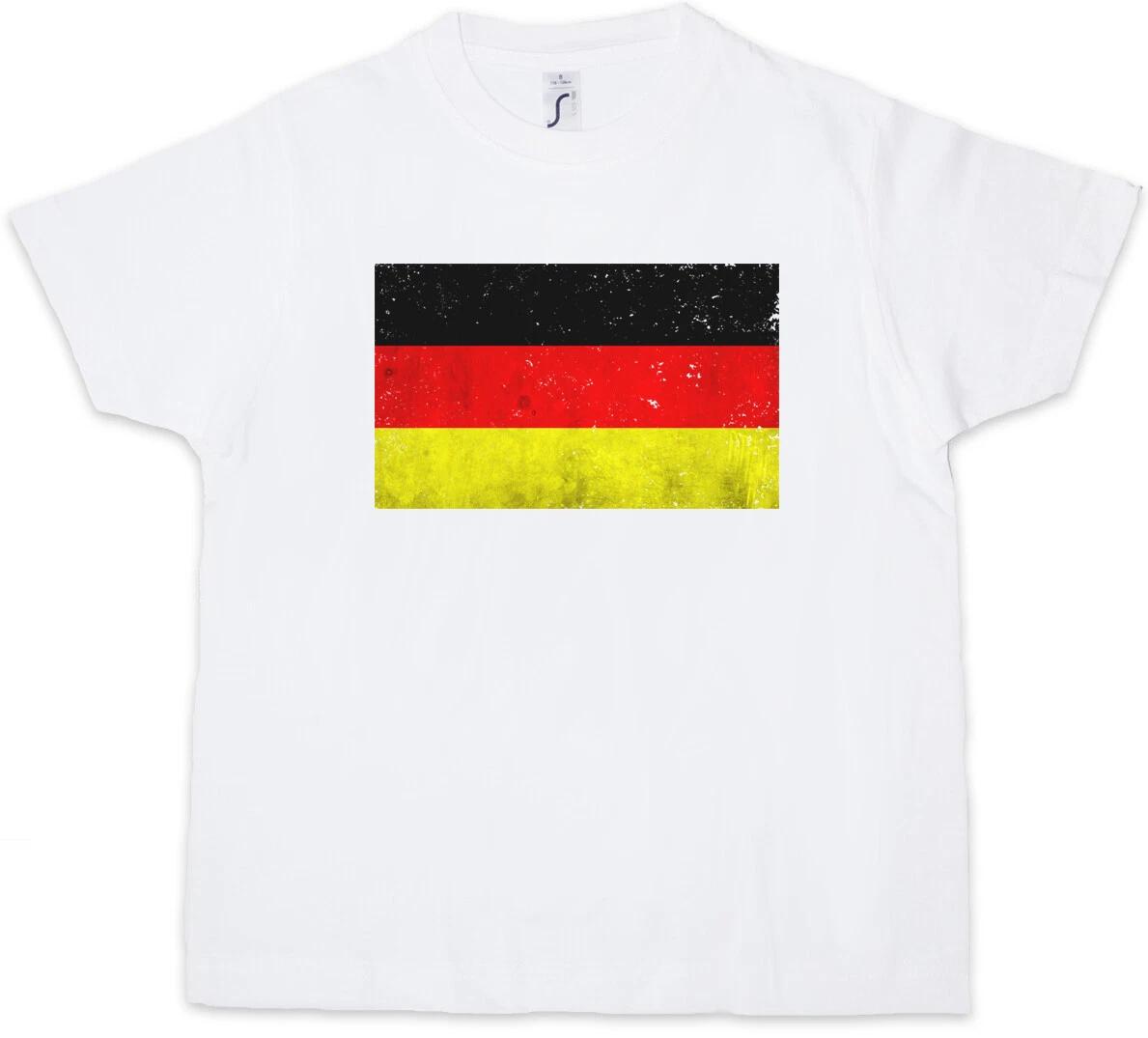 GERMAN FLAG Kids Boys T-Shirt Germany FRG Germany GDR Banner Flag WC- 150