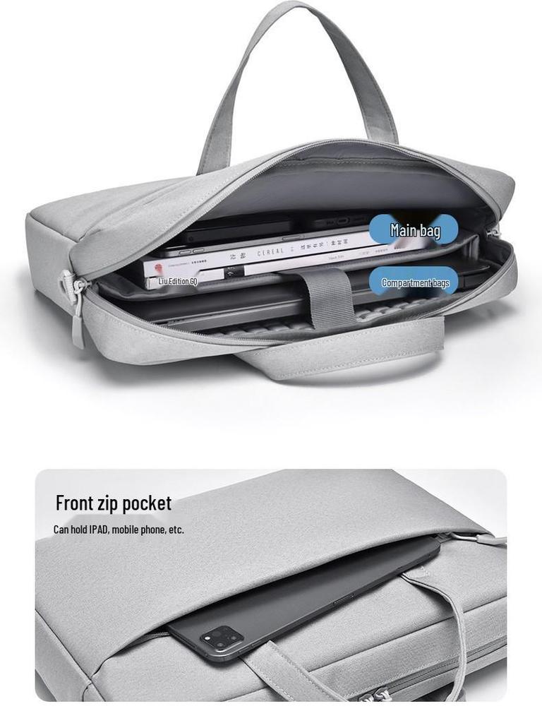 Shockproof 16-17.3 Inch Laptop Bag: Airbag Protection, Handheld & Shoulder Carry Options, Large Capacity