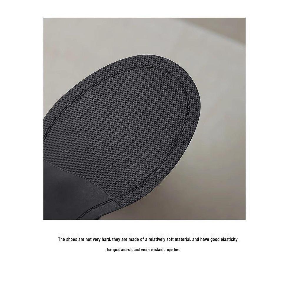 Women's Retro Martin Boots, Round Toe, Autumn/Winter, Metal Accent, Ankle-Length, Cowboy Style, Thick Sole.