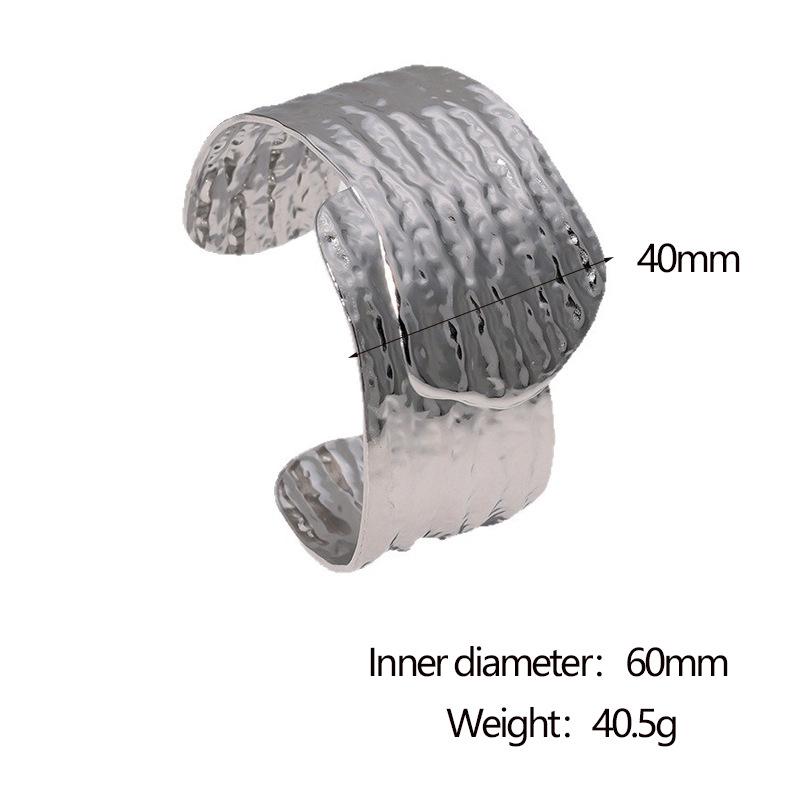 

Classic Y2k Retro Fashion Accessories Fancy Chunky Bangles for Women Exaggerated Stainless Steel Non Tarnish Jewelry
