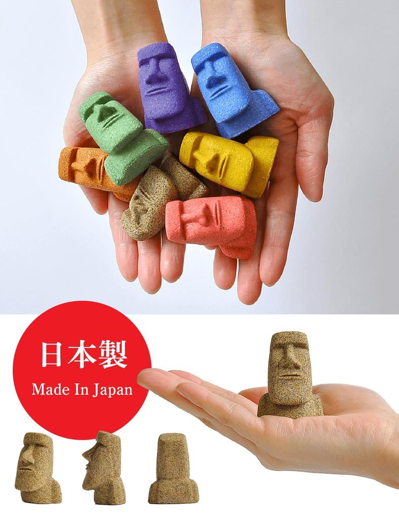 Minamisanriku Moai Family Mini Moai a charm for fertility and safe improves family and makes a fun gift or good luck Statue, childbirth, luck, charm.