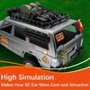 GLOBACT 1/24 RC Crawler Accessories Car Roof  Decoration Kit for 1/16 1/18 TRX4M 1/24 Axial SCX24 FMS RC Crawler Upgrade Parts