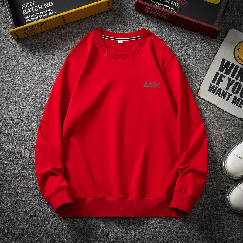 Men's Plus Size Thick Velvet Round Neck Hoodie - Autumn/Winter Trendy Loose Fit Long Sleeve Casual Top