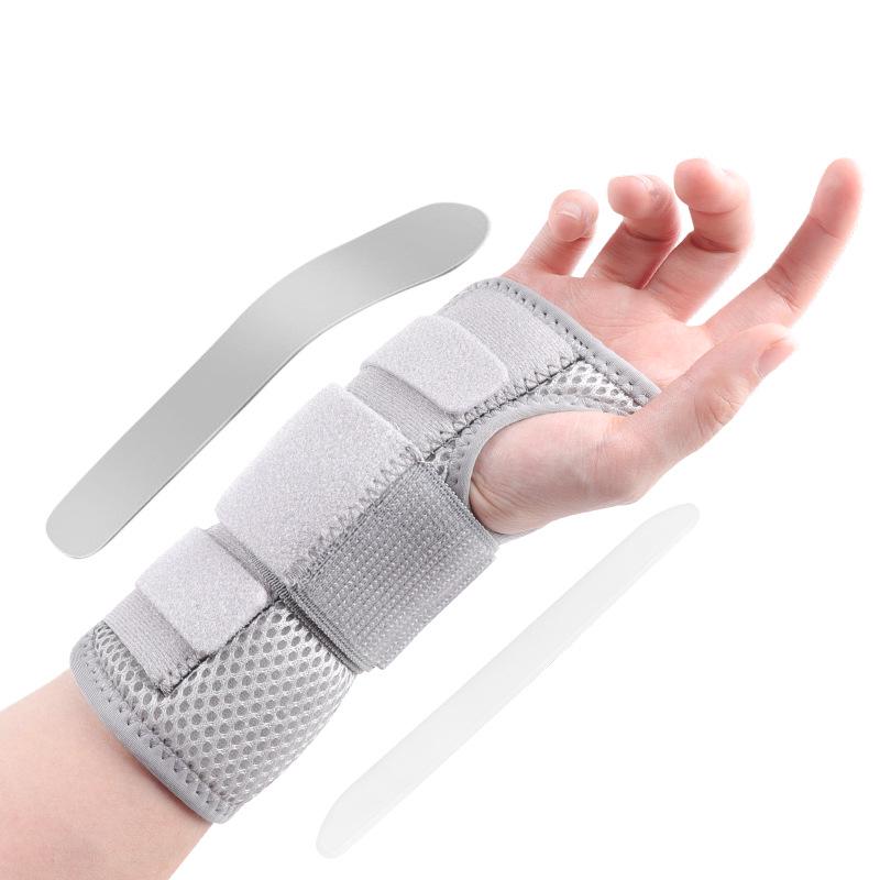 Breathable Steel Plate Wrist Brace for Sprains, Tendonitis, Fractures, and Pain Relief