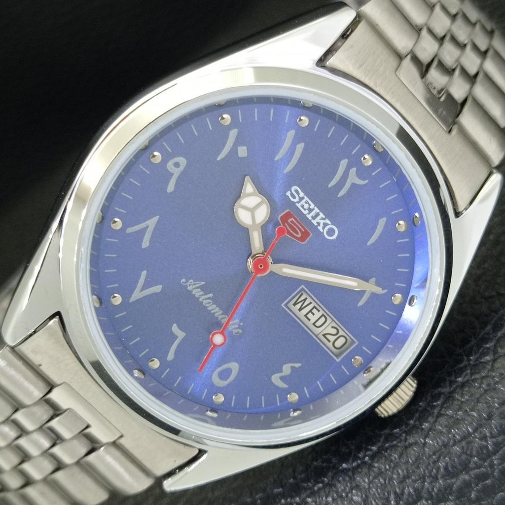 

JAPAN VINTAGE REFURBISHED SEIKO 5 AUTOMATIC 6309A MENS BLUE DIAL WATCH a441279-9 Sk-a441279-1