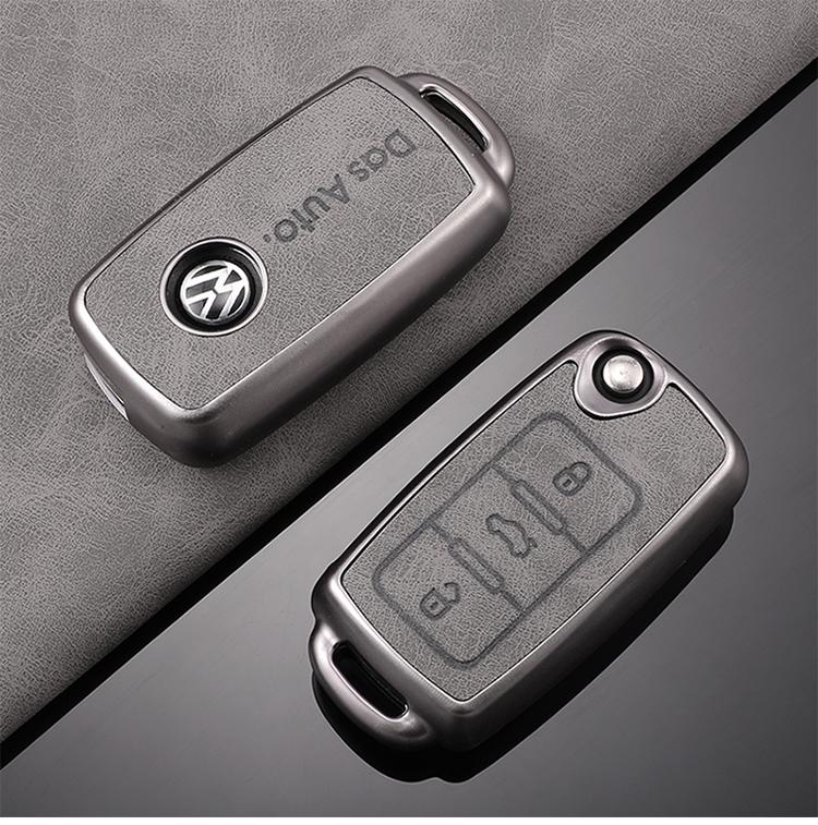 Heißes TPU Auto Klappschlüsselhülle Vollabdeckung Schale Für Volkswagen VW Polo Tiguan Passat B5 B6 B7 Golf Neues Schlüsselanhänger Schutz Zubehör