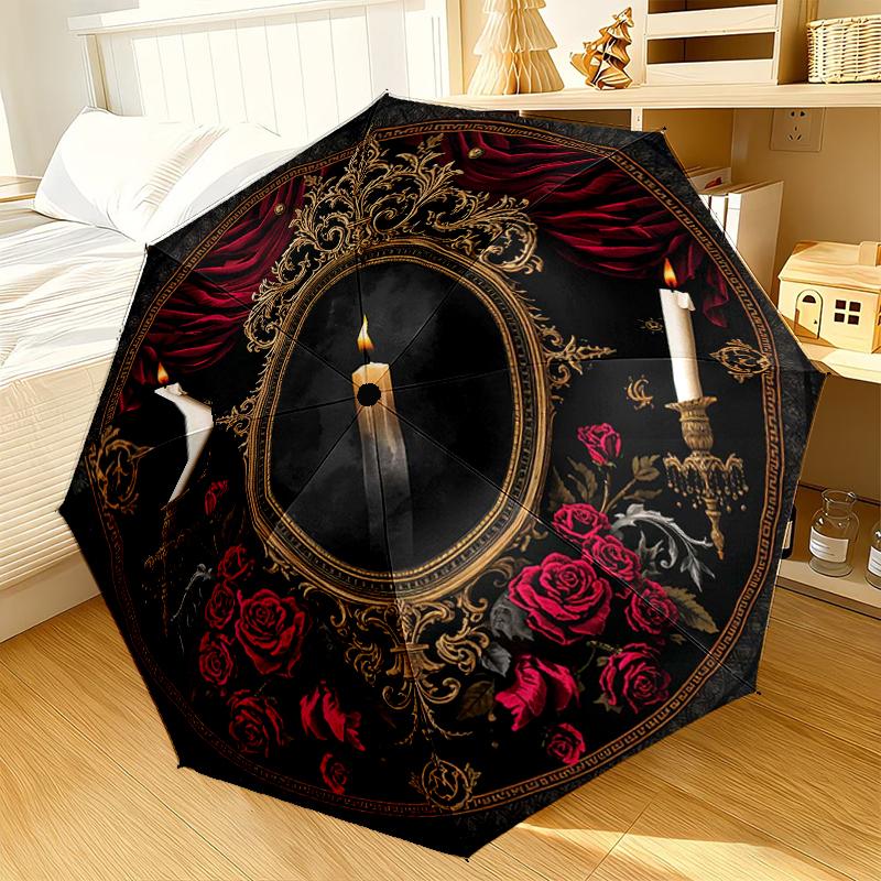 Raven And Celtic Knots Umbrella 8-Frame for Travel, camping, Casual Lightweight Portable Umbrella, Essential for every family Holidays Gift