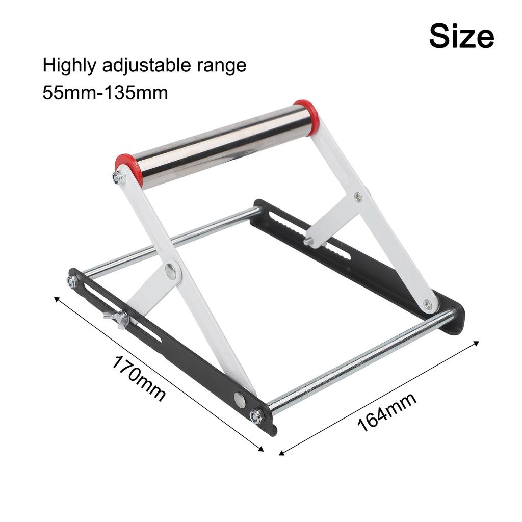 Foldable Material Support Bracket for Cutting Machines Height Adjustable from 55 to 135mm for User Convenience