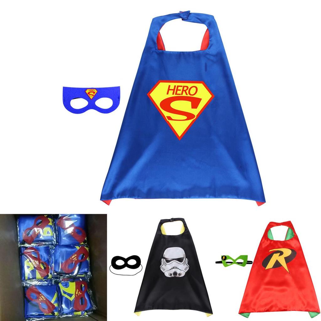 Superhero Cloak Adult Children Cape With Mask For Ultimate Halloween Costume Experience