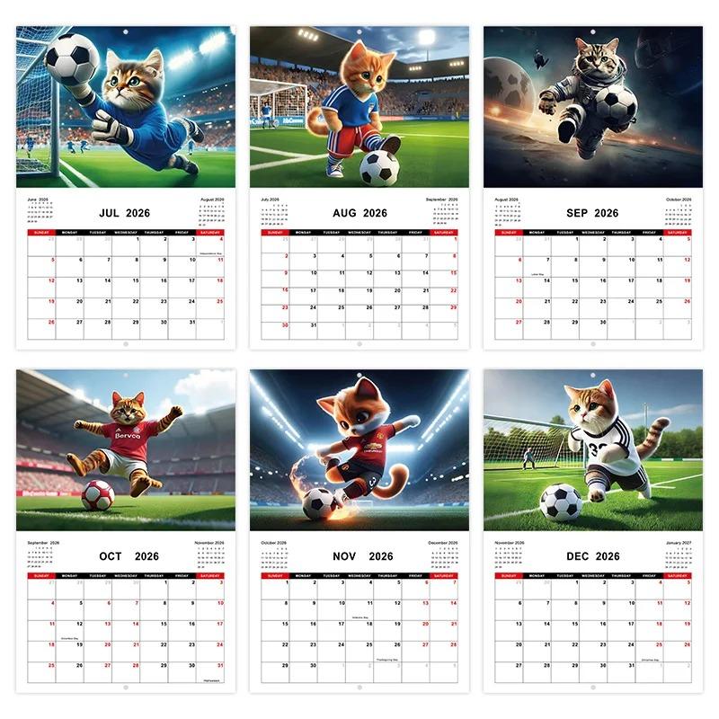 2026 Kittens Cats Calendar Wall Monthly Planner Family Home Organiser