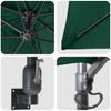 Garden Sun Umbrella Green 248.5 x 247.5 x 160 cm