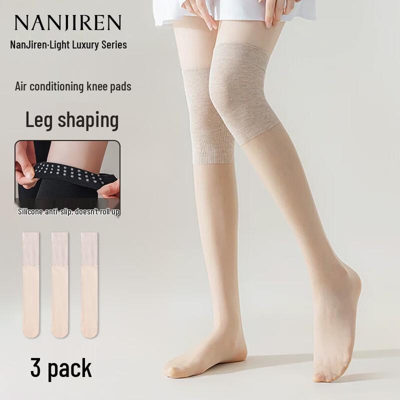 Nanjiren Women s Over-the-Knee Sheer Stockings One Size