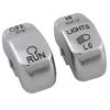 Motorcycle Handlebar Control Accessories Chrome Switch Caps Button Cover For Harley Sportster XL Dyna Softail Fat Boy VRSC