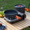 OEING Outdoor Camping Cookware Set with Teapot