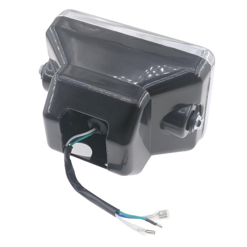 GS125 Super Bright Suzuki King Motorcycle Headlight Assembly with Square Bulb Design