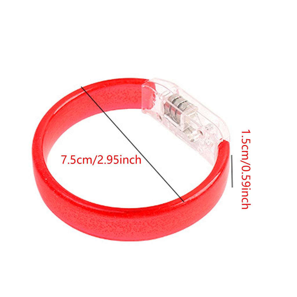 Packung mit 6 leuchtenden Armbändern für Kinderpartys Acryl LED Leuchtarmbänder Zubehör Festival Werbegeschenke Schmuck