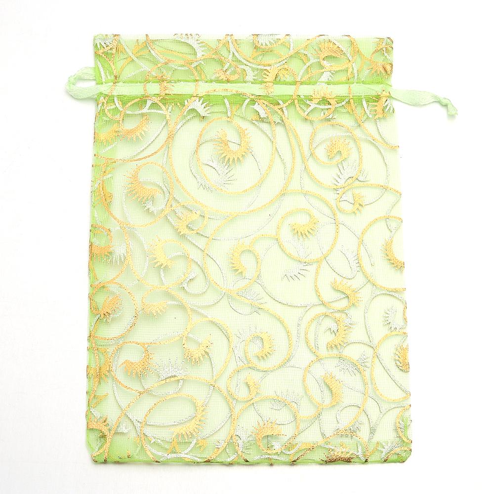 10pcs Drawstring Organza Bags Colorful Jewelry Packaging Bags For Wedding Party Birthday Christmas Gifts Candy Pouches Wholesale